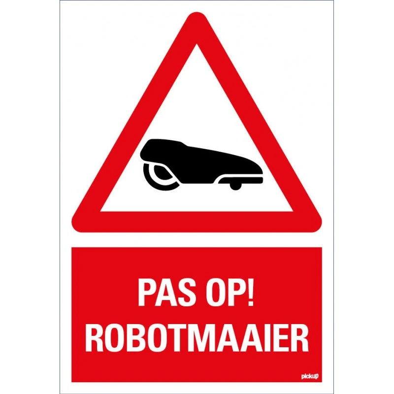 Waarschuwingsbord "pas op robotmaaier " Waarschuwingsbord "pas Op Robotmaaier " -Beste Tuinmachines Winkel 18523 0 800x800 1